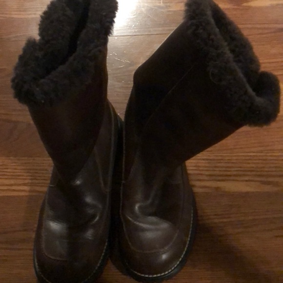 ugg leather shearling boots